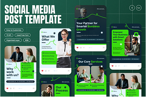Business Service Instagram Post, a Social Media Template by Annora Studio