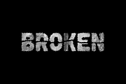 Broken Droper Font, a Sans Serif Font by QR Design Studio (Thumbnail 2 of 6)