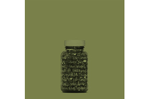 Amber Vitamin Bottle Mockup No. 6