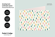 Greeting Card Photoshop Mock-Up 3, a Print Template by Rocket & Indigo (Thumbnail 2 of 3)