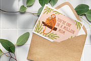 Happy Mothers day cards with animals, a Background Graphic by Good Studio (Thumbnail 7 of 10)