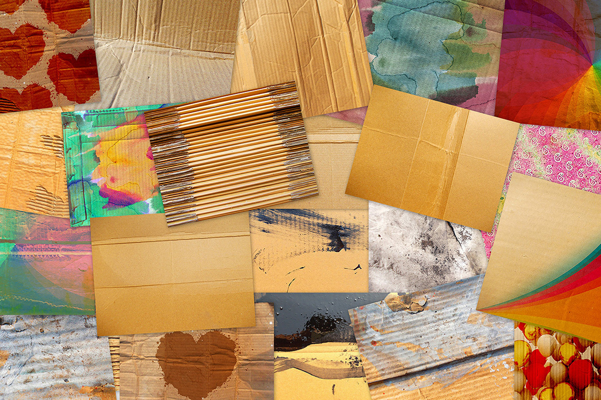 20 Card Board Textures Pack 2 preview 2