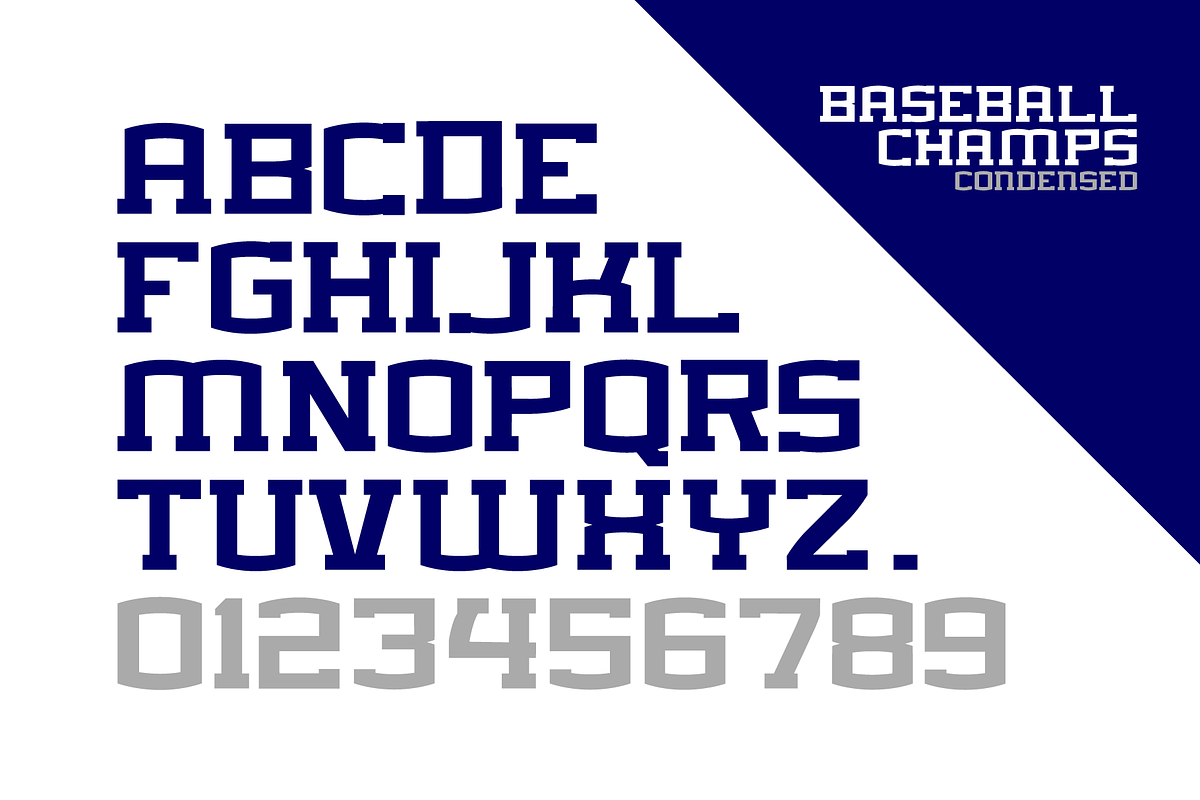 BASEBALL CHAMPS FONT FAMILY preview 5