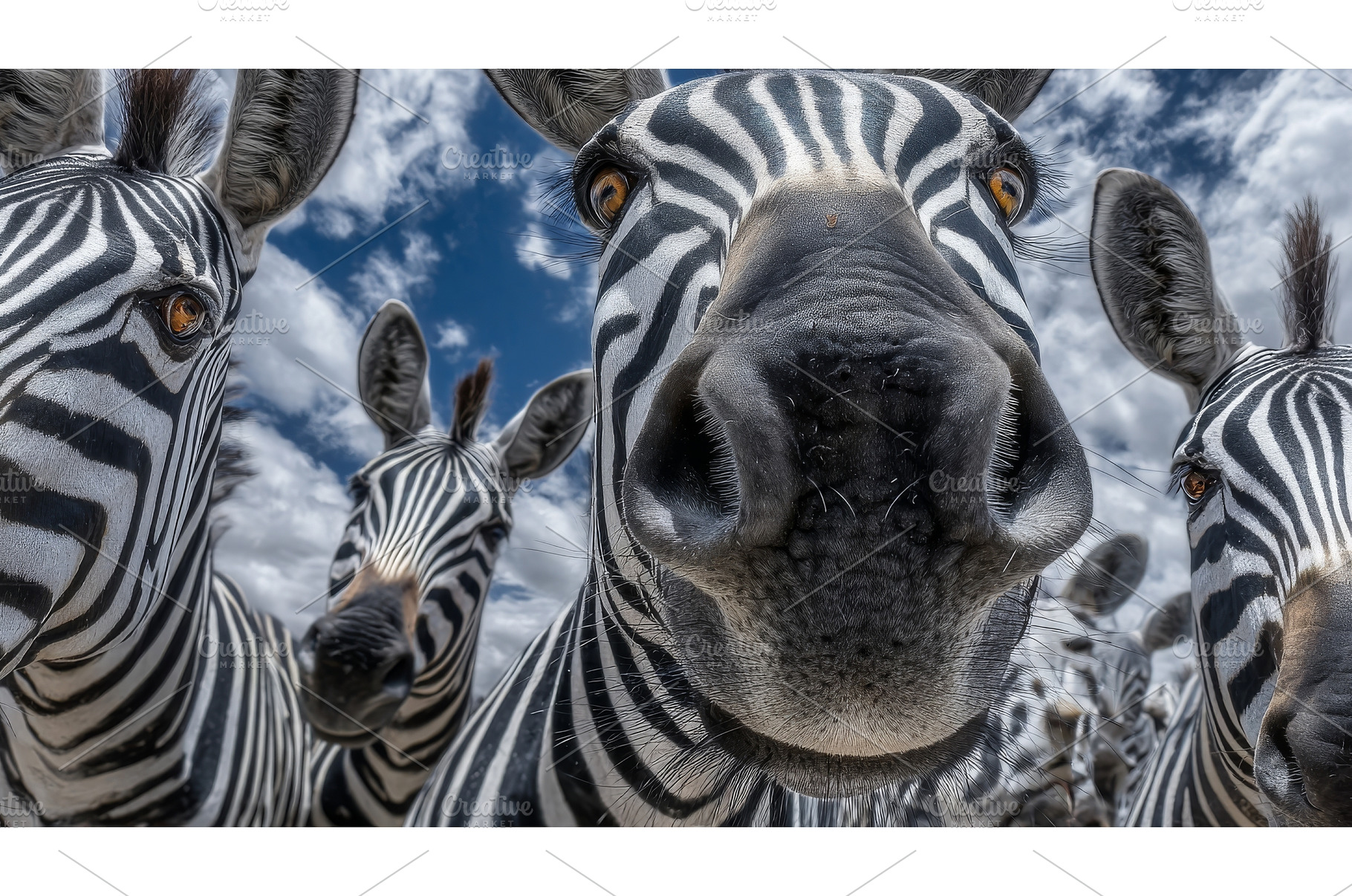 In the African savannah, a group of, an Animal Photo by ZinetroN
