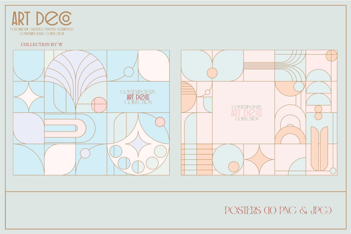 Art Deco Fantasy, a Background Graphic by Collection by VY (Photo 12 of 15)