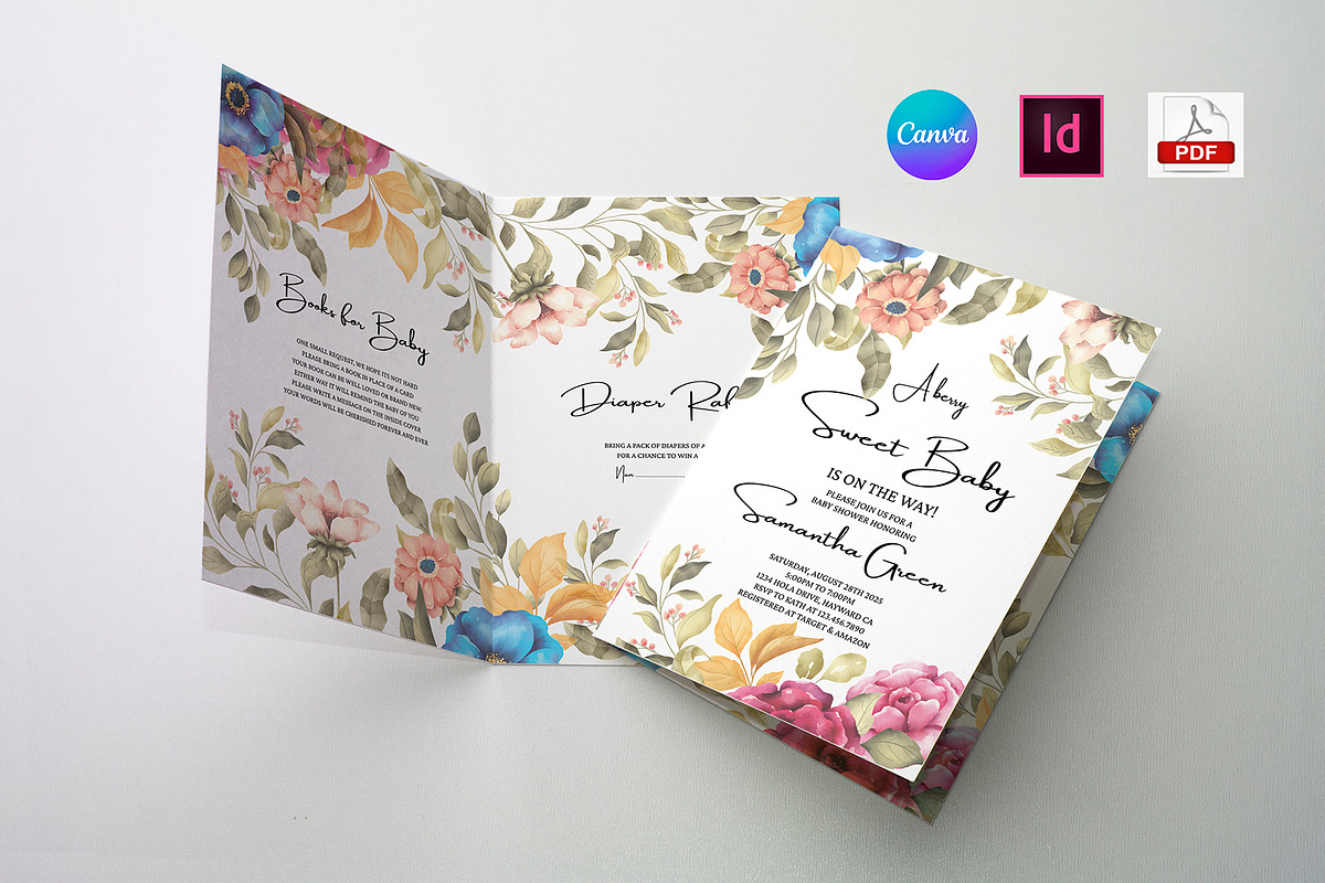 Baby Shower Invitation Template, an Invitation Template by Mazharul Islam (Photo 1 of 3)