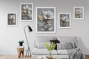 Luxe White Oil Floral Illustration, a Decorative Illustration by Housui Patterns (Thumbnail 14 of 17)