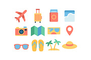 Tropical Beach Travel Icons Pack, an Object Graphic by jahid234 (Thumbnail 4 of 13)