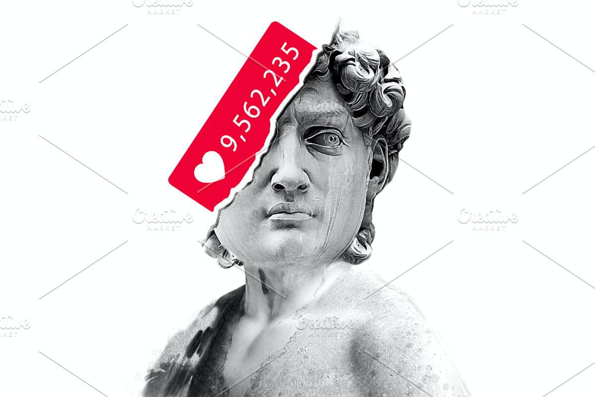 T-shirt Prints.David statue artwork, a Texture Illustration by StudioLondon (Photo 3 of 3)