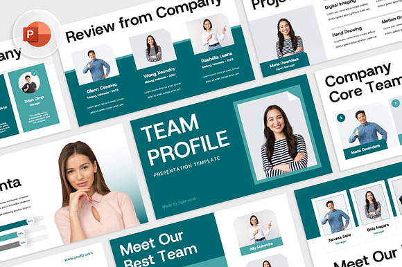 Team Profile Powerpoint preview 8