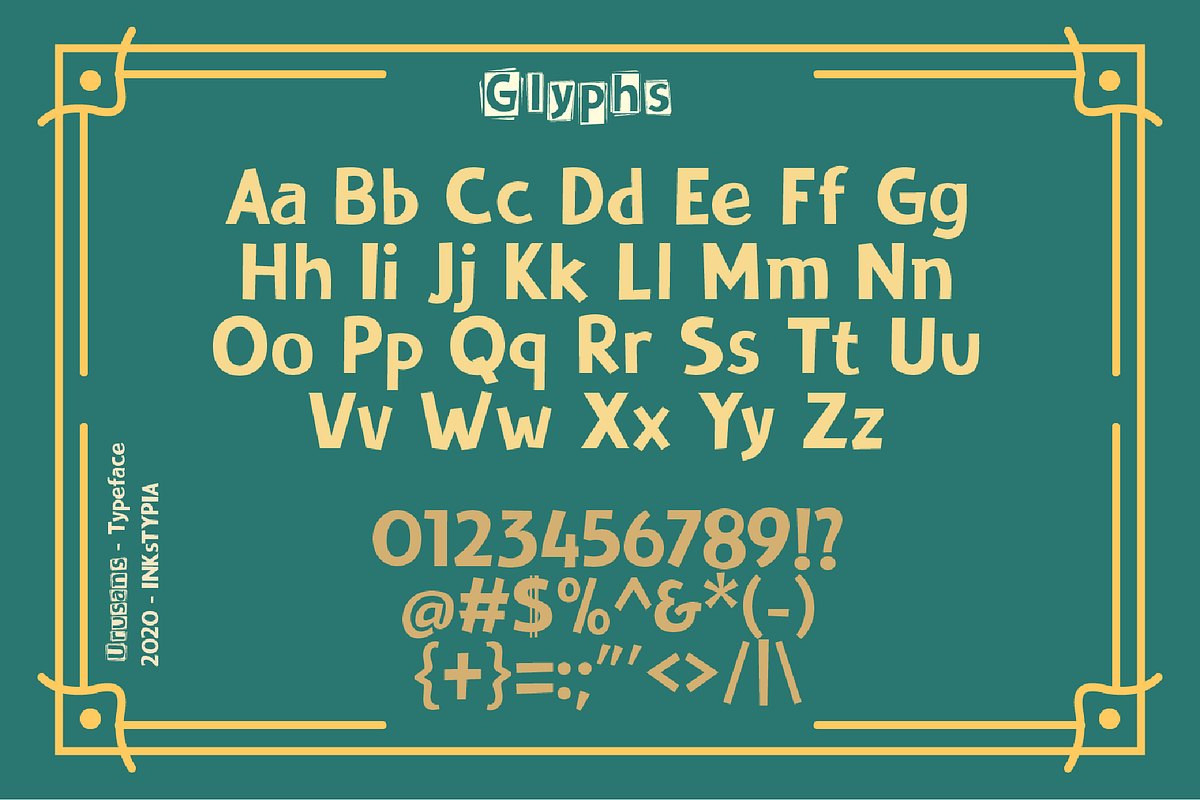 Urusans, a Sans Serif Font by INKsTYPIA (Photo 2 of 9)