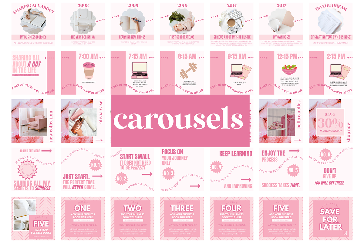 800 Pink Canva Social Media Template, a Social Media Template by Oh So Social Boutique (Photo 6 of 8)