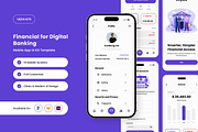 Royale - Digital Banking App UI Kit, an App Template by twinstd (Thumbnail 1 of 5)