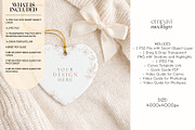 Heart Ornament Mockup, a Household Mockup by EmpaviMockups (Thumbnail 5 of 6)