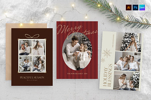 Christmas Greetings Card Template, a Flyer Template by BrandPacks