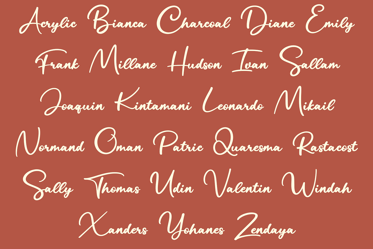 Austin Ronalle Signature Font, a Handwritten Font by Basnistudio (Photo 2 of 7)