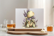 Spring Turtle with Flower Clipart B, an Illustration by SVGArt (Thumbnail 7 of 9)