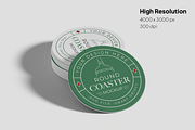 Round Coaster Mockup, a Household Mockup by graphicsauce (Thumbnail 2 of 4)