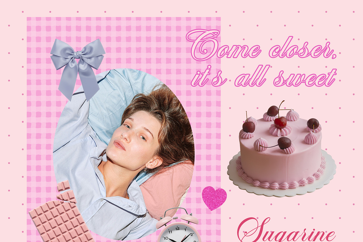 Sugarine Girly Aesthetic Design Pack, an Object Graphic by alonahaidash (Photo 6 of 15)