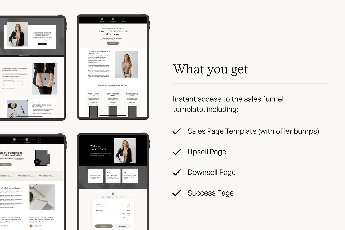 ThriveCart Sales Funnel Template, a Landing Page Template by Pixel & Flow (Photo 3 of 9)