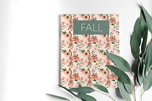 Fall Floral Patterns Seamless