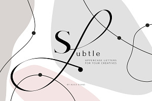 Subtle Uppercase letters