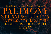 Palimony Luxury Serif