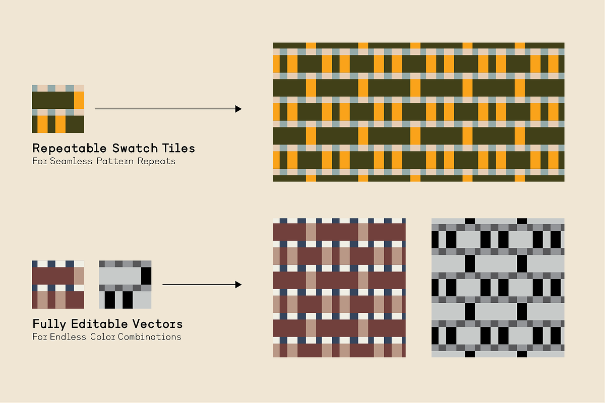 Bungalow - Seamless Pattern Set, a Pattern Graphic by Backyard Creative Co (Photo 5 of 6)