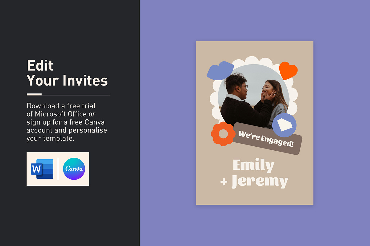 Emily + Jeremy Engagement Invitation, an Invitation Template by Mountain Folk Creative (Photo 5 of 6)