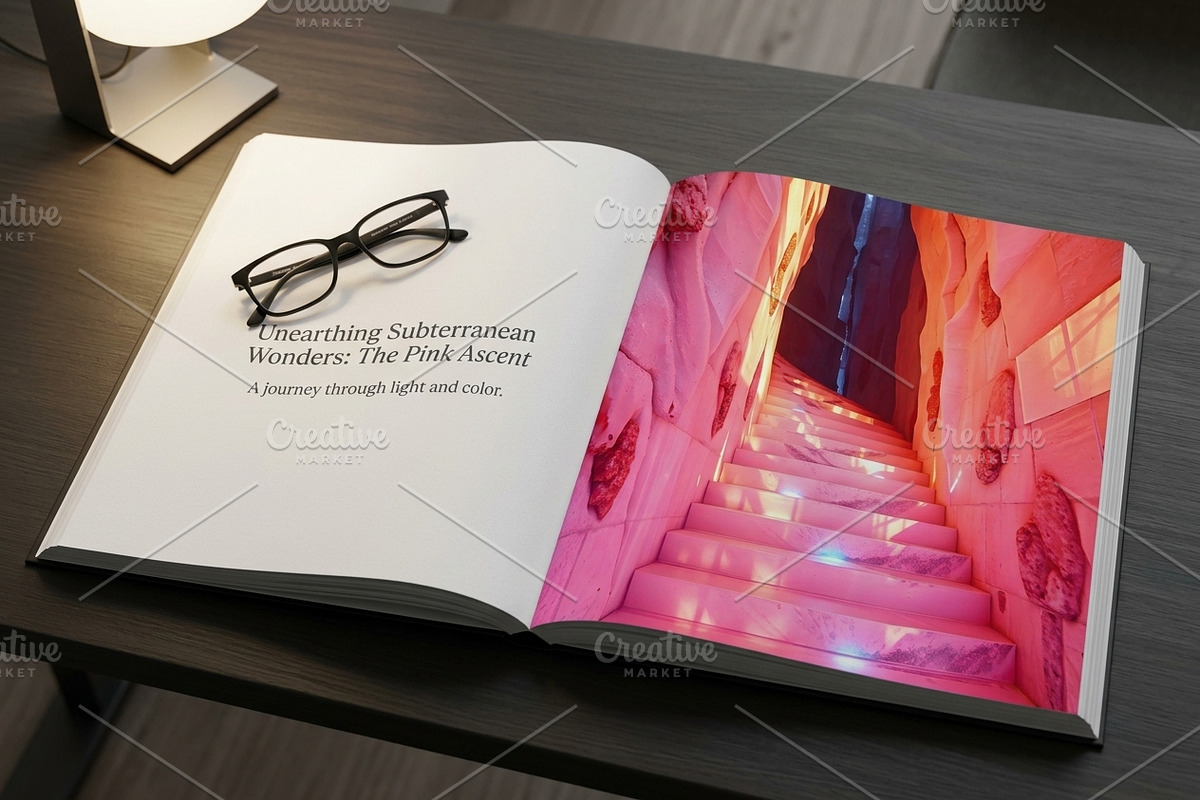 Pink Crystal Cave Stairs Stock Photo, a Background Photo by Aura Canyon HQ (Photo 5 of 8)