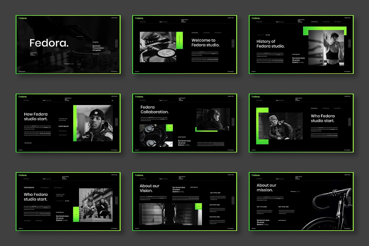 Fedora - Business Google Slide, a Presentation Template by Dens Creative Studio (Photo 2 of 6)