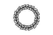 Leaf Laurel Wreath Frame Bundle, an Illustration by Gaye Art (Thumbnail 30 of 51)