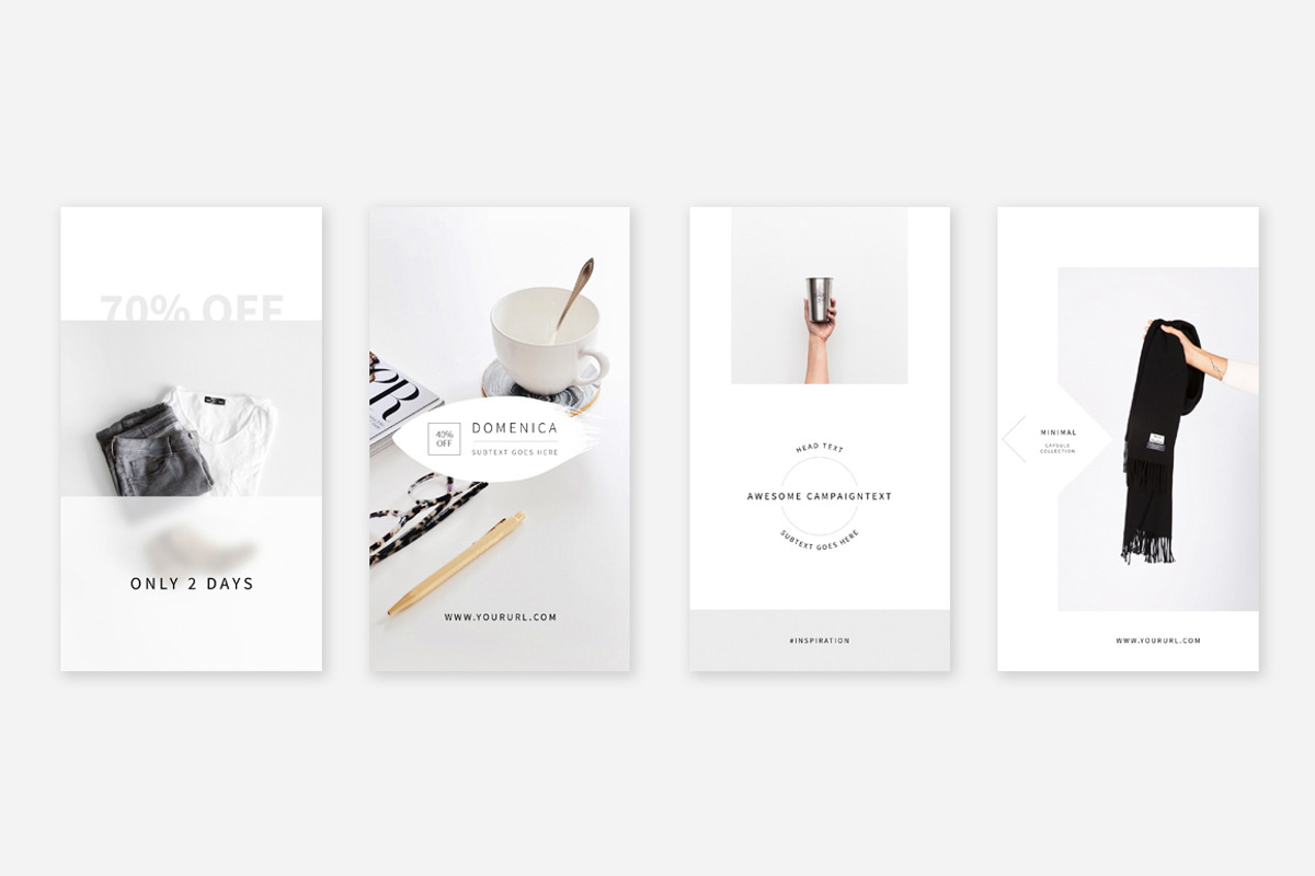 Pure Instagram Stories Pack, a Social Media Template by Swiss_cube (Photo 2 of 5)