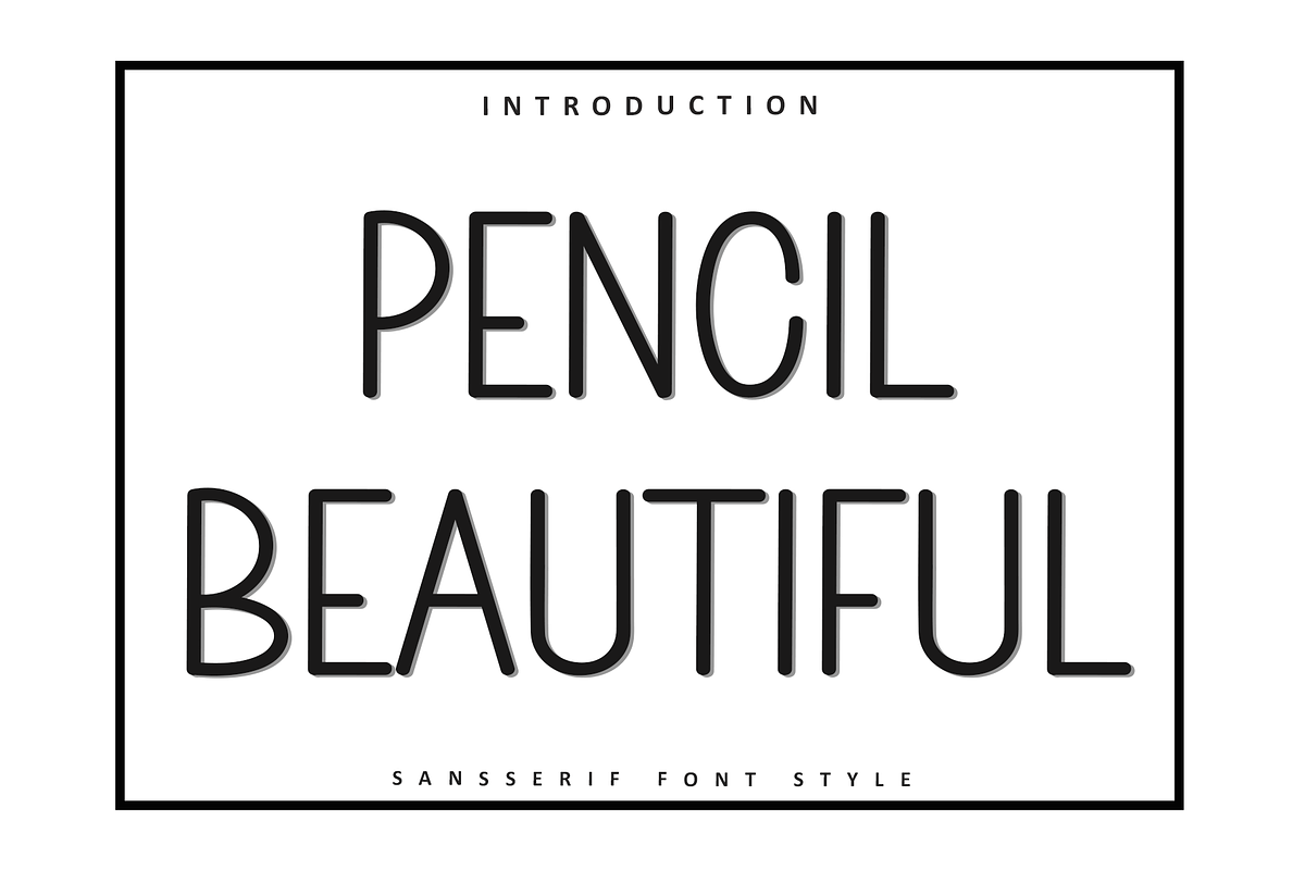 Pencil Beautiful, a Sans Serif Font by FreshTypeINK (Photo 1 of 8)