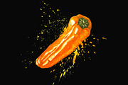 Hand-drawn Watercolor Mini Peppers, a Decorative Illustration by Margo Miller (Thumbnail 8 of 17)