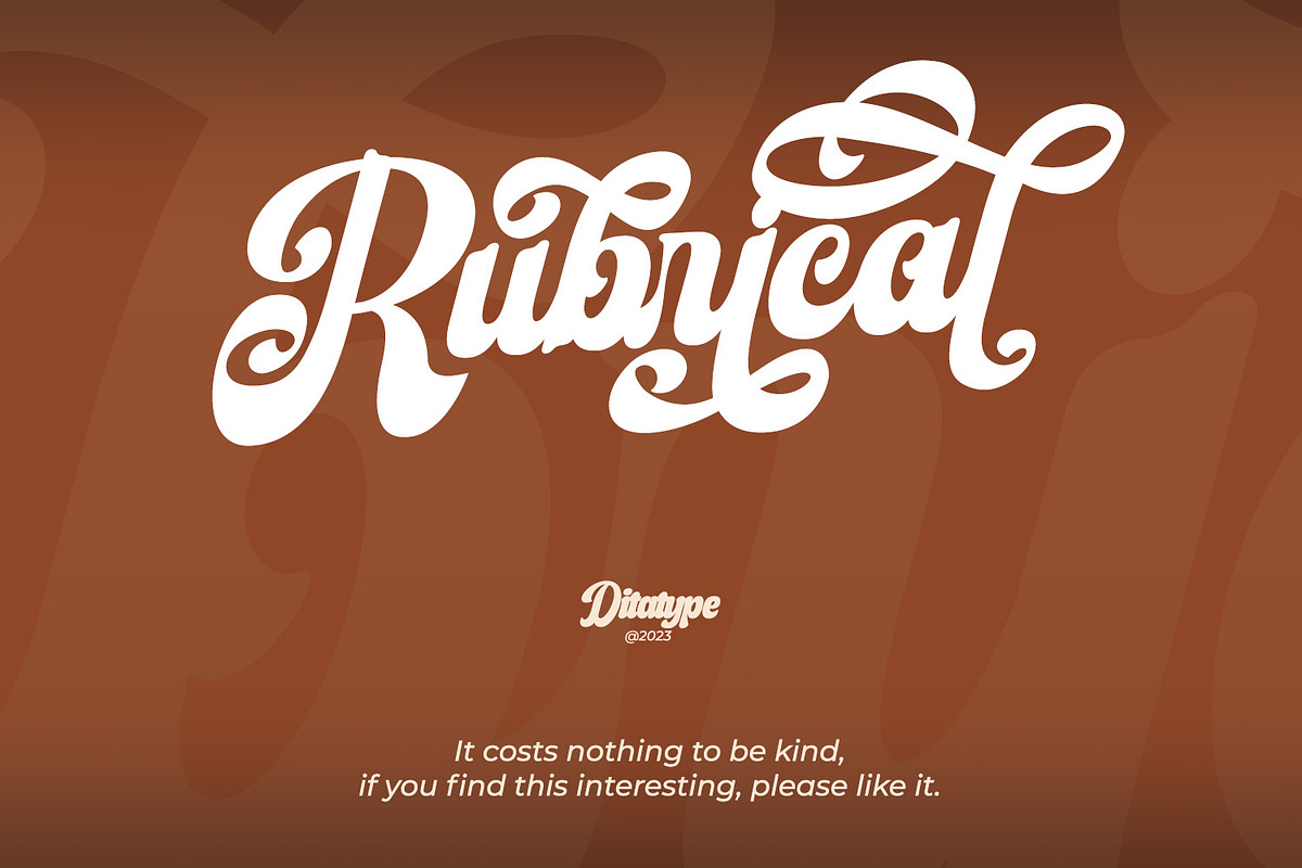 Rubrical, a Script Font by Ditatype (Photo 11 of 11)