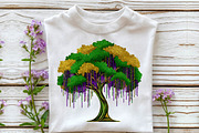 Mardi Gras Tree Clipart, an Illustration by Sublimation Artist (Thumbnail 6 of 6)