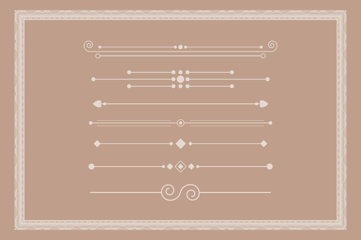 50 Floral Dividers Frames Set, a Decorative Illustration by Photoshop Action (Photo 3 of 6)