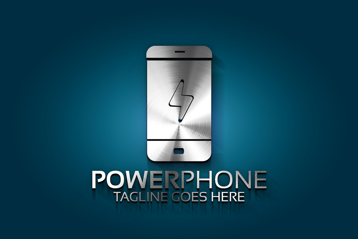 Power Phone Logo, a Branding & Logo Template by Josuf Media