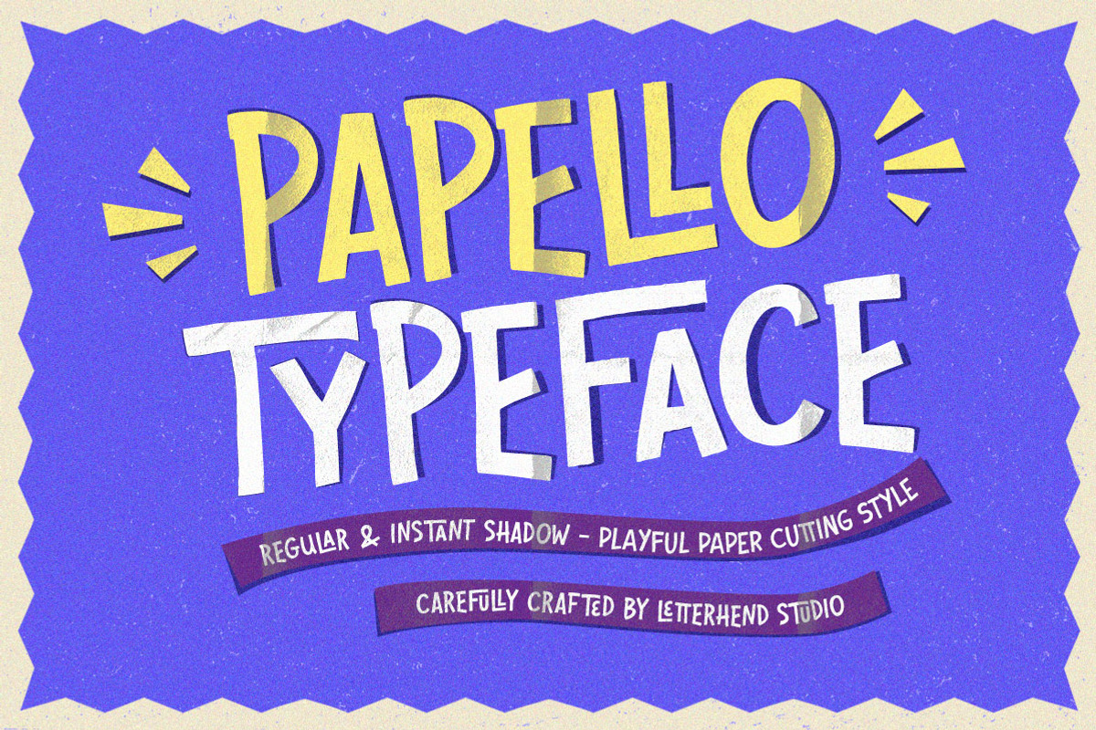 Papello Playful Packaging Font, a Sans Serif Font by Letterhend Studio (Photo 1 of 11)
