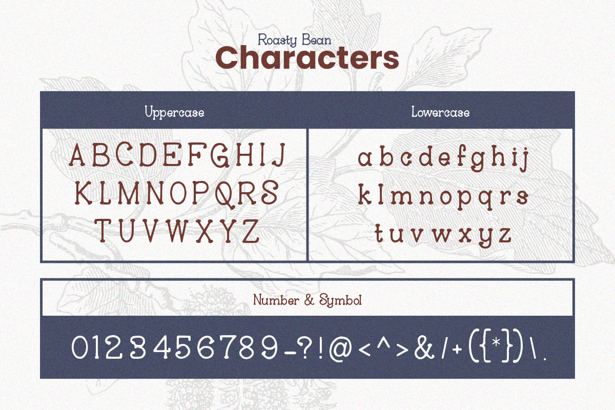 Roasty Beans - Classic Serif Vintage, a Serif Font by Pandeka Studio (Photo 9 of 9)