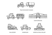 Agricultural Machinery Vector Symbol, a Transportation Illustration by Tettygreen (Thumbnail 3 of 3)