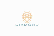 Diamond Logo Sunrise Abstract Symbol, a Branding & Logo Template by Signatoro (Thumbnail 1 of 2)