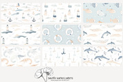 70 pastel marine seamless pattern, a Pattern Graphic by Poppy Lane Studio (Thumbnail 4 of 10)