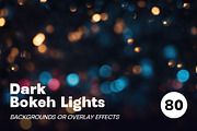 Dark Bokeh Photo Overlay Effects, a Background Graphic by Deeezy (Thumbnail 4 of 14)