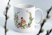 Watercolor Christmas Cliparts, an Illustration by NancyDzines (Thumbnail 3 of 4)