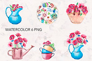 Watercolor Gardening Set, an Illustration by lilisavelieva (Thumbnail 7 of 7)