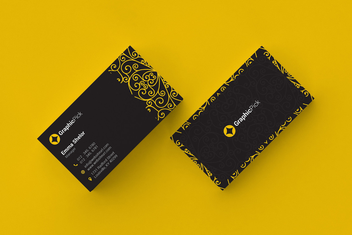Ornament, Floral, Spa Business Card, a Business Card Template by GraphicPick (Photo 1 of 2)