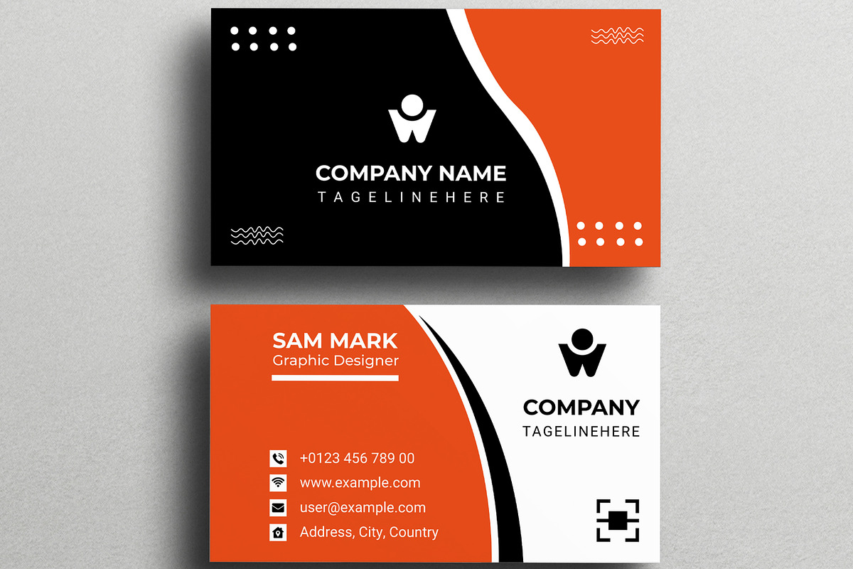 Simple Business Card Layout, a Business Card Template by MightyDesign (Photo 3 of 6)