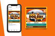 National Dog Day Instagram Post, a Social Media Template by Artnivora.Std (Thumbnail 3 of 6)